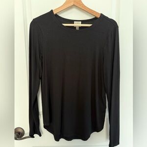 Cupio- Black Long Sleeve Top, size small
